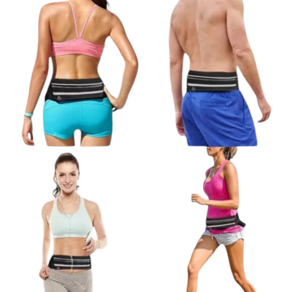 NEW Running Belt Fanny Pack Hiking Biking Workout Neon Green